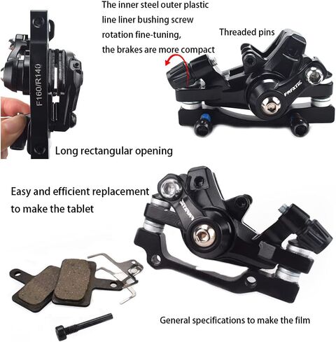 العالمي الأسود دراجة دراجة الجبهة القرص الميكانيكية الفرامل الفرجار F160 R140 in Kuwait