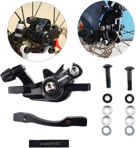 العالمي الأسود دراجة دراجة الجبهة القرص الميكانيكية الفرامل الفرجار F160 R140 in Kuwait