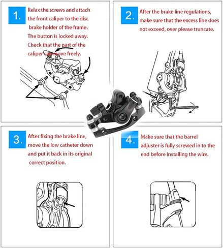 العالمي الأسود دراجة دراجة الجبهة القرص الميكانيكية الفرامل الفرجار F160 R140 in Kuwait