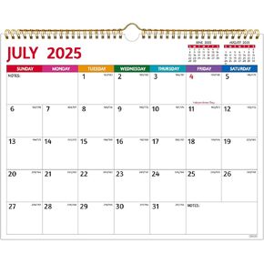 2025-2026 تقويم الجدار - يوليو 2025 - Dec. 2026 ، 18 شهرًا تقويم 2025-2026 ، 14.57 × 11.42 بوصة ، 2026 تقويمًا شهريًا مع كتل كبيرة ، ورق سميك ، عطلات ، ملاحظات ، رائعة للتخطيط