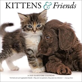 Kittens and Friends 2025 Wall Calendar