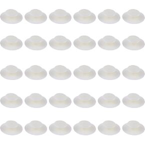 30Pcs 18mm Charm Backs for Bogg Bag,Blank Bit Accessory for DIY Your Own Insert Charm,Button Backs Compatible with Bogg Bag(White)