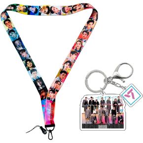 Yiyixixi سبعة عشر ألبوم جديد لانيارد keychain إكسسوارات هدية ميرش للجماهير (الوردي)