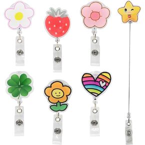 15 PCS Nurse Badge Reels, Medical Badge Reel Retractable, Funny Nursing Gifts for Nurses Doctor Medical Student Assistant Appreciation, Cute ID Holder Accessories for Office Worker (15)