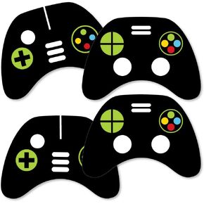 منطقة لعبة كبيرة من لعبة السعادة - Game Controller Decorations DIY Pixel Game أو Birthday Party Essentials - مجموعة من 20
