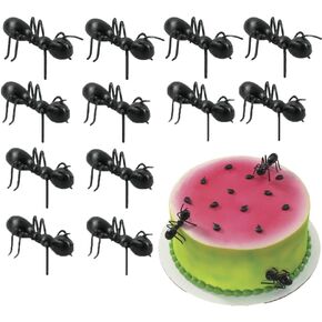2 inch - Plastic Ants Cake Topper - 12 pcs