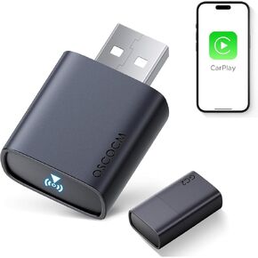 Upgraded Wireless Carplay Adapter for iPhone: Converts Factory Wired to Wireless CarPlay Dongle Plug & Play CarPlay Wireless Adapter for Apple iPhone iOS 10+ & Cars from 2016+
