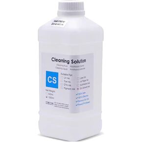 Culater 1000ml Eco Solvel Collevent Cleaning Solution متوافق مع طابعة المذيبات لـ DX2 DX4 DX6 DX6 DX7 رأس طباعة المذيبات وسائل التنظيف القائم على الماء 1LT ، صغير ، صغير