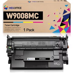 استبدال خرطوشة الحبر المتوافقة مع HP W9008MC خرطوشة الحبر الأسود W9008 لـ HP المدارة E50145DN Flow MFP E52645C E52645DN Printer (Black 1 pack)