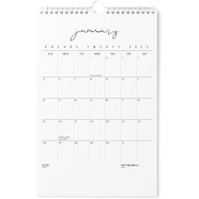 Karto Wall Calendar 2025 - Vertical 11x17 inch Runs Until June 2026 - Boost Your Productivity and Easy Planning with the Aesthetic Monthly Calendar - Cursive 3.0