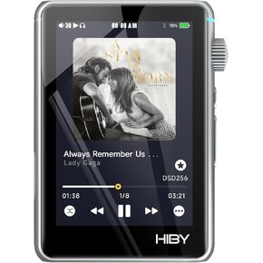 HiBy R3 II mp3 Player with Bluetooth 5.1 MQA DSD PCM Supports Tidal Qobuz Hi Res Audio 4.4mmBAL 2TB Extended Memory（2025 Version）