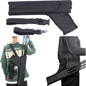 SPG Arrow Quiver 3 Tube with Back Straps and Waist Belt, Archery Hip Quiver for Arrows Hunting Shooting Practice, Holds Multiple Arrows for Quick Access