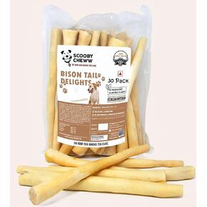 Cow Tails for Dog Treats, 16 Pack Bag, High Protein Pet Treats, 100% Natural Long Lasting Chews for Dog Snacks, Rawhide Alternative Beef Tails Dogs Chews 16 Count Bag