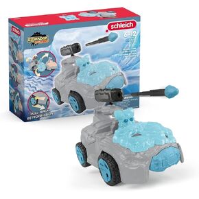 مخلوقات شليتش إلدرادور - 7 "Crashmobile مع PlaySet المخلوق المصغر - حركة السحب ، وإطلاق النار على سيارة للأولاد والبنات - شخصية خيالية رائعة للأطفال سن 7+