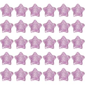 PATIKIL 60 PCS سحر راتنجات الظهر المسطحة ، Glitter Star Charms Bulk Mini Star Shape Shape Back Beads exerishments for DIY Crafts Phone Case ، Blue
