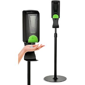 Alpine Hand Sanitizer Dispenser Stand - Portable Universal Stand Up sanitizer Station with Weighted Base for Office, Restaurant, Hospital, Stores, Hotels Schools and More