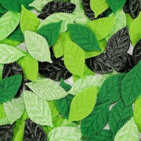 100pcs 2-faced velet leaf make earch mixerganced earchency preach green extractial for diy crafts scraps ، 4 colors