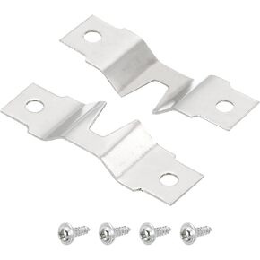48mm x 15mm x 5mm U Type Hook Good for Frames with Screws - 20Pcs - Good for Hanging Paintings - Picture Frame Hook Photos - Silver Tone