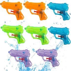 Steford 8 Packs Mini Water Gun for Kids ، Puns Small Colling Soaker Soaker for Boys Girls Summer Outdoor Water Fight