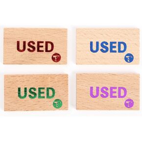 Ability Marker Wooden 4pcs for TCG Players