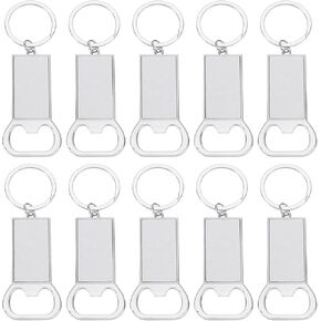 uxcell 20pcs extract bottle bottion explication extract ، حلقات مفتاح التسامي الفارغة لصور التسامي المخصصة لـ DIY (3.6x10 سم)