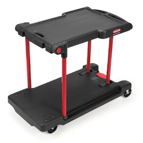 Rubbermaid Commercial Products Convertible Utility Cart/Platform Truck Combination, 400 lb. Capacity, Black, for Warehouse/Garage/Cleaning/Maintenance