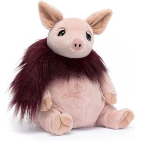 jellycat glamoramama pig leghant ، 12.5 بوصة - لعبة الفناء الفخمة - هدية الأطفال الكلاسيكية