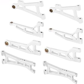 H16BM Suspension Arm Set & Body Clips for MJX Hyper GO 1/16 16207 16208 16209 16210 H16 Front Rear Upper Lower Suspension A Arm Series RC Car Upgrades Part Red
