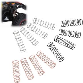 امتصاص الصدمات RC ، 12pcs Steel RC Scrook assorbers 3 صلابة امتصاص الصدمات متوافق مع محوري SCX24 1/24 سيارة طراز