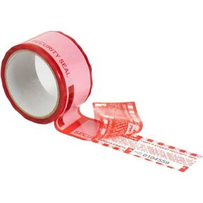 USPACKSMART 350 PCS ، Precut Roll Every 6 "، تسلسل مرقمة ، ملصق أمان واضح بالعبث |