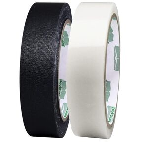 1" Black Cloth and 1" Clear Poly Tape Bundle