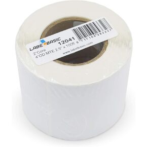ملصقات حبر غير لامعة 2.5 "مستمر لـ Epson TM-C3500 و TM-C3400 و Primera LX500 و LX400 ، 100 قدم/لفة على قلب 2 بوصة