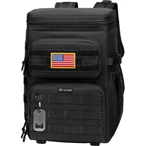 TACTICISM Tactical Cooler Backpack 25L - Molle Insulated Lunch Backpack for Men Women Adult - Heavy-Duty Waterproof Leak Proof Cooler Bag Ice Chest as Gift for Work Camping Fishing Hiking Accessories