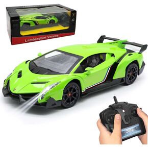 QUN XING Remote Control RC CAR Racing Cars Lambo Officially Licensed 1:24 Toy RC Cars Model Vehicle for Boys 5,6,7,8 Years Old