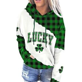For G and PL Women's St. Patrick's Day Long Sleeve Hoodie with Pocket