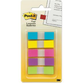 3M Post-It Flags to-go ، 1/2 × 1-3/4 ، ألوان 5 سحق ، 100 علامة/حزمة (6835 كيلو بايت)