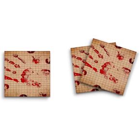 Butler in the Home Sticky Notes 3 Pack 3 "x3" 50 ورقة عدد الصفائح لكل وسادة ، ورعب كبير دموي مخيف ، ورقة مذكرة مضحكة مضحكة.