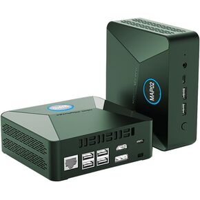 Mini PC, Mini Computer with Celeron N6000 8GB DDR4 256GB M.2 SSD, Mini Desktop Computer with Fan, 4K UHD Triple Display/Dual DDR4/Dual SSD/BT/Wifi/RJ45/DP/Type C