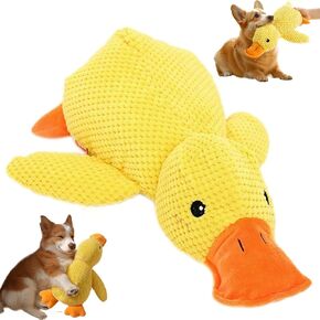 Duck Dog Duck Duck ، 2025 لعبة Duck Dog New Tharmings Ducks Ducks Dog Toy the Mellow Dogs Halgings Pillow مع صوتية صوتية ، ألعاب Ducks Ducks ناعمة للجرو الداخلي