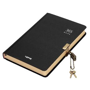 ITODA 365 يومًا يوميًا مخططًا فارغًا ، دفتر دفتر غلاف فوتوغرافي ، مجلة Kraft Paper Lock Office Business Office Notebook Journal (5.6 "× 8.3") A5