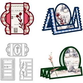 Cartoon Animals Cutting Dies Carbon Steel Die Cuts for Card Making Embossing Tool Scrapbooking Stencils Template for DIY Crafts Album Paper Greeting Card Gift Festival Decor