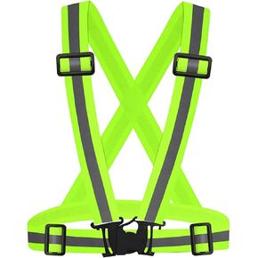 Reflective Vest Reflective Running Vest Men Women Safety Vest High Visibility Vest Night Running Vest Running Gear Adjustable Reflective Safety for Running Walking Cycling