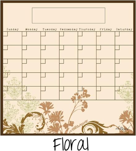 Black Dry Erase Magnet Calendar in Kuwait