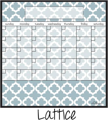 Black Dry Erase Magnet Calendar in Kuwait