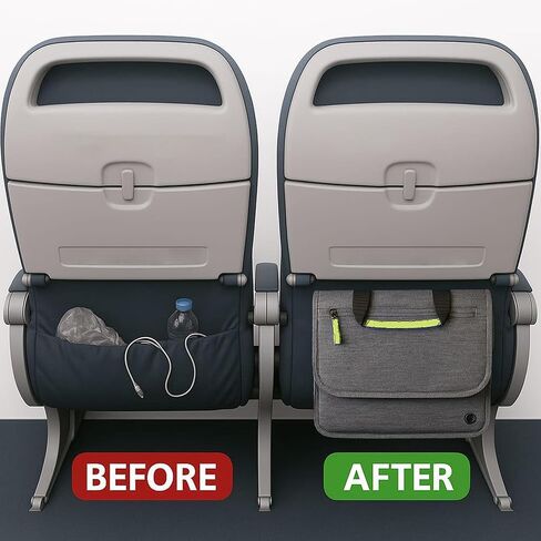 منظم جيب الطائرة من سو ماين | حقيبة تنظيم ظهر مقعد الطيران | حقيبة سفر أساسية للركاب | الحقيبة الإعلامية للطيران | هدية السفر | تعلق على الأمتعة in Kuwait