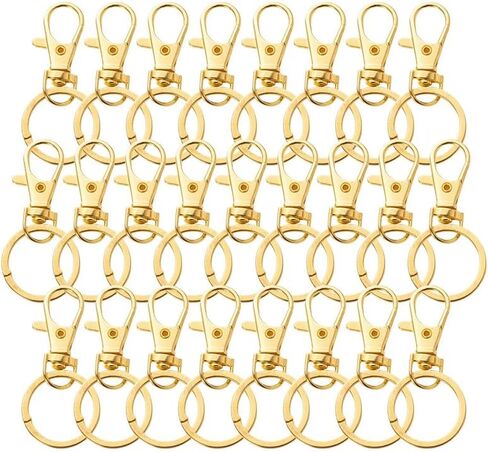 سلاسل مفاتيح 25pcs أسنان دوارة معدنية وحلقات مفاتيح مفتاح قفل جراد البحر ، أدوات صنع سلاسل المفاتيح ، مقطع سلاسل المفاتيح ، مشابك جراد البحر للمجوهرات الرئيسية المجوهرات. in Kuwait