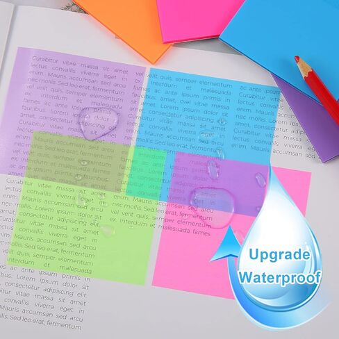 500 Sheets White Transparent Sticky Notes- 3 x 3 Inch- ZAOOTG Clear Sticky Notes Memo Pad Stickers for Annotating, Translucent Sticky Notes for Office & School Supplies (10 Pads, White) in Saudi Arabia