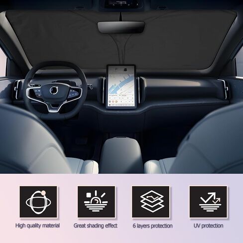 LUWU for 2025 Toyota Camry Windshield Sun Shade Toyota Camry Windshield Sunshades 2025 Toyota Camry Accessories Toyota Camry Sunshade Cover Block UV Ray Camry Front Window Sunshade in Saudi Arabia