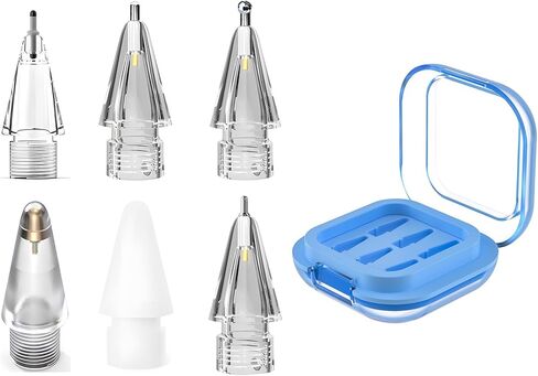 Replacement Pencil Tips for Apple Pencil Pro, Fine Point Metal Tip for Apple Pencil 2nd Generation and 1st Generation/Apple Pencil USB-C Wear-Resistant & Precise Control ipencil Tips Sets with Case in Saudi Arabia