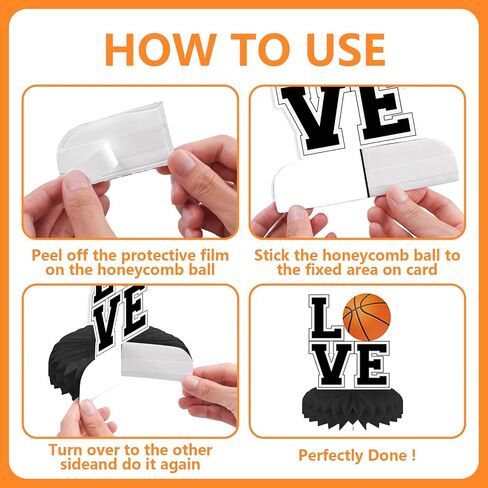 76pcs Basketball Birthday Party Decorations With Banner, Honeycomb Centerpiece, Balloons, Cake Topper, Tablecloths for Boys Theme Party in Saudi Arabia